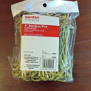 Bamboo Picks with Knotted End - 100 Count